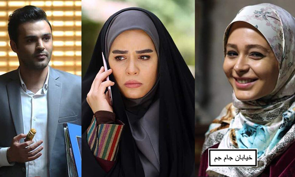 <p><strong><span style="font-family: BYekan; font-size: 12pt;">بازیگران سریال " دلدادگان " در خیابان جام جم </span></strong></p>